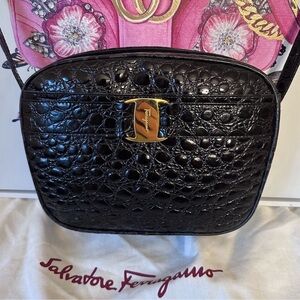 Salvatore Ferragamo Black Crossbody Bag